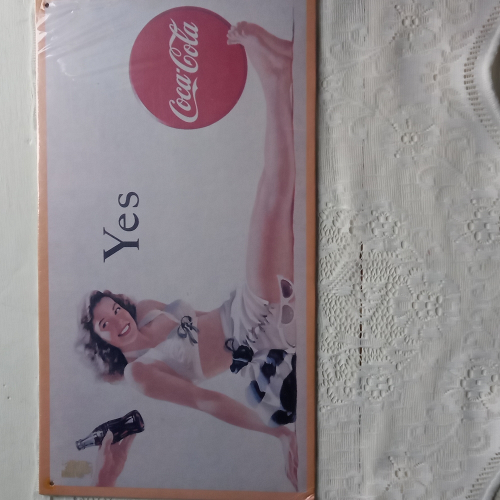 Coca-Cola cardboard advertising